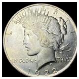 1922 Silver Peace Dollar GEM BU