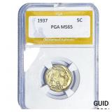 1937 Buffalo Nickel PGA MS65