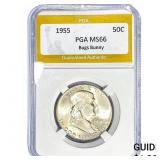 1955 Franklin Half Dollar PGA MS66 Bugs Bunny