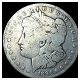 1890-CC Silver Morgan Dollar NEARLY UNCIRCULATED