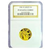 1986-W 1/4oz Gold Liberty $5 NGC PF69 Ultra Cameo