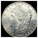 1922 Peace Silver Dollar & 1887 Morgan Silver Doll