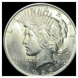 1907 Indian Head Cent & 1922 Peace Silver Dollar C