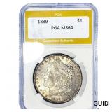 1889 Morgan Silver Dollar PGA MS64