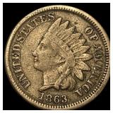 1863 Indian Head Cent NEARLY UNCIRCULATED