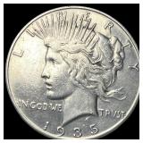 1935 Silver Peace Dollar CLOSELY UNCIRCULATED