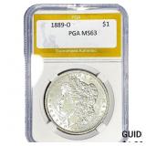 1889-O Morgan Silver Dollar PGA MS63