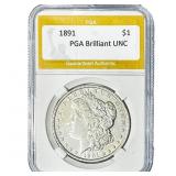 1891 Morgan Silver Dollar PGA BU