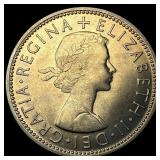 1963 Great Britain Silver 2 Shillings