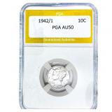 1942/1 Mercury Silver Dime PGA AU50
