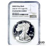 2020-W Silver Eagle NGC PF69 Ultra Cameo
