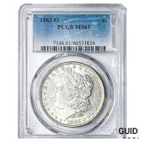1883-O Morgan Silver Dollar PCGS MS61
