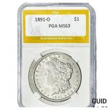 1891-O Morgan Silver Dollar PGA MS63