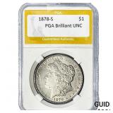 1878-S Morgan Silver Dollar PGA BU