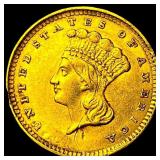 1857 Gold $1 Indian Head Type 3 UNCIRCULATED