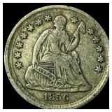 1856 Seated Liberty Half Dime NICELY CIRCULATED