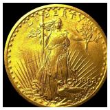 1908 No Motto Saint-Gaudens $20 Gold Double Eagle
