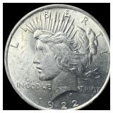 1922 Silver Peace Dollar CLOSELY UNCIRCULATED