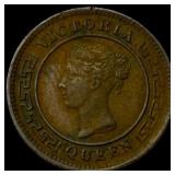 1870 Ceylon Copper 1/4 Cent