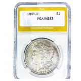 1889-O Morgan Silver Dollar PGA MS63