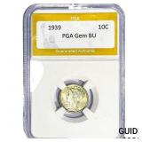 1939 Mercury Silver Dime PGA BU