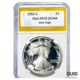 1992-S Silver Eagle PGA PR70 DCAM