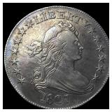 1807 Draped Bust Silver Half Dollar CLOSELY UNCIRC