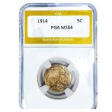 1914 Buffalo Nickel PGA MS64