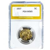1937 Buffalo Nickel PGA MS65