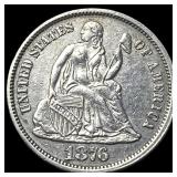 1876 Seated Liberty Dime UNCIRCULATED