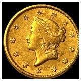 1851 Gold $1 Type 1 CHOICE AU