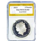 2013 2 Pounds Great Britain PGA PR70 DCAM