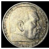 1936A Germany Silver 5 Reichsmark