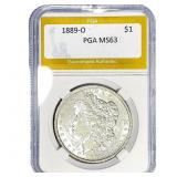1889-O Morgan Silver Dollar PGA MS63