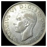 1939 Great Britain Silver 2 Shillings