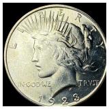 1923 Silver Peace Dollar GEM BU