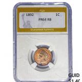 1892 Indian Head Cent PGA PR64 RB