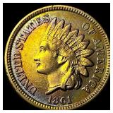 1861 Indian Head Cent CHOICE AU