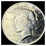 1923 Silver Peace Dollar GEM BU