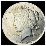 1922 Silver Peace Dollar GEM BU