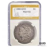 1900-O/CC Morgan Silver Dollar PGA F15
