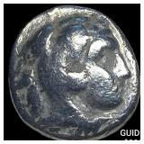 Macedonian Alexander III Silver Drachm NEARLY UNC