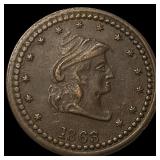 1863 Civil War Token 'Our Navy' Copper HIGH GRAD