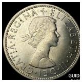 1956 Great Britain Silver 1/2 Crown