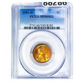 1951-D Wheat Cent PCGS MS66 RD