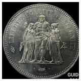 1977 France Silver 50 Francs