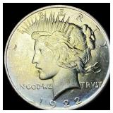 1922 Silver Peace Dollar GEM BU