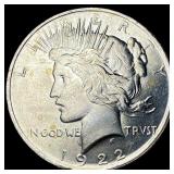 1922 Silver Peace Dollar GEM BU