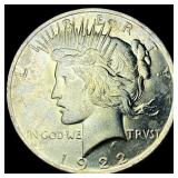 1922 Silver Peace Dollar GEM BU