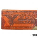 1914 Provisional Govt. of Mexico 5 Centavos